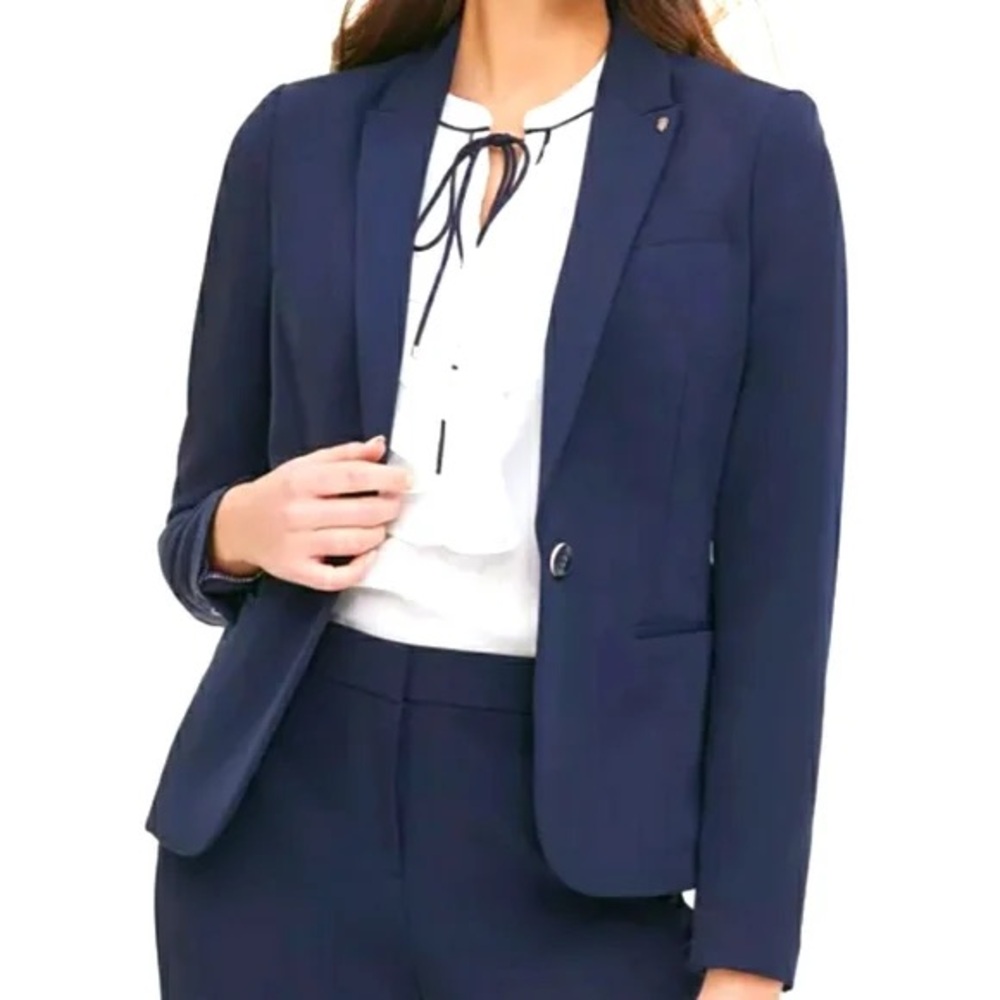 Tommy Hilfiger Navy Blazer with Striped Lining